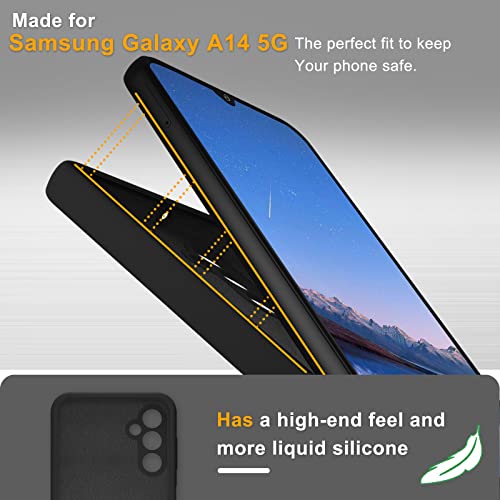 YENAPOON for Samsung Galaxy S24 Case, Silicone Phone Case with 1 Screen Protector, Soft Anti-Scratch Microfiber Lining, Full Body Shockproof Slim Cover Support Wireless Charging, Yellow