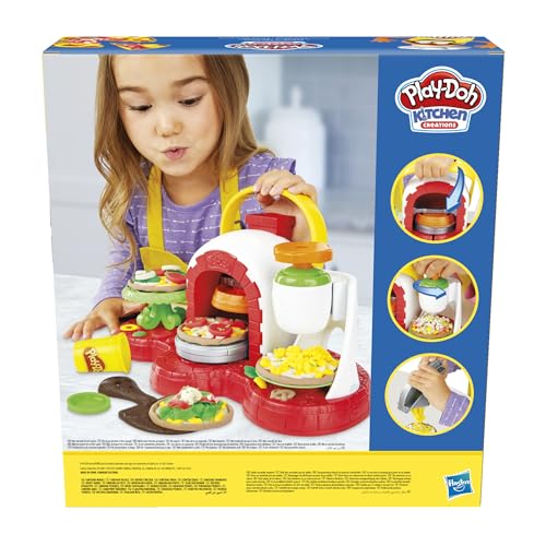 Play-Doh Stamp 'N Top Pizza Oven Toy with 5 Non-Toxic Colors