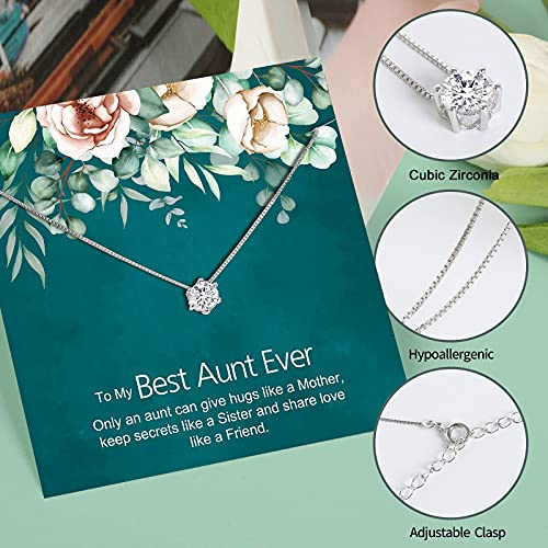 JeeweLife Mother in Law Necklace, Sterling Silver Necklace for Mom, Best Gifts for Mother in Law, Wedding Mother's Day Birthday Gifts