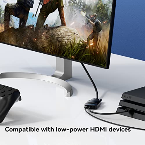 VENTION VGA to HDMI-1080P Video Dongle Adaptador VGA Converter with Audio Cable (0.5FT), Male to Female for PC,Monitor HDTV (Note: VGA to HDMI Only, Not Bi-Directional)