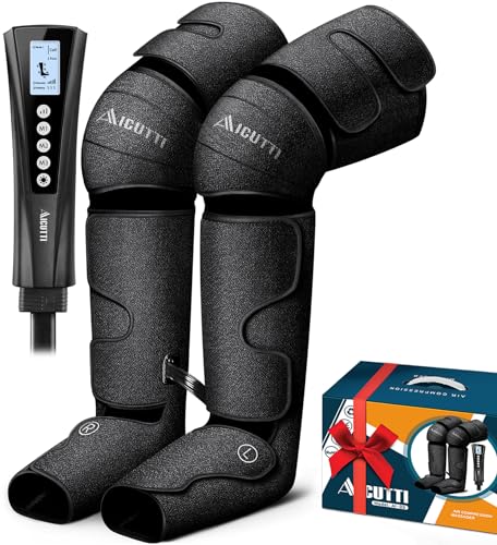 AICUTTI Christmas Gifts for Women, Men, Air Compression Foot and Leg Massager with Heat Gifts for Dad, Mom from Daughter, Son, Gifts for Mothers Day, Fathers Day, Birthday, Helps for Swelling, Edema