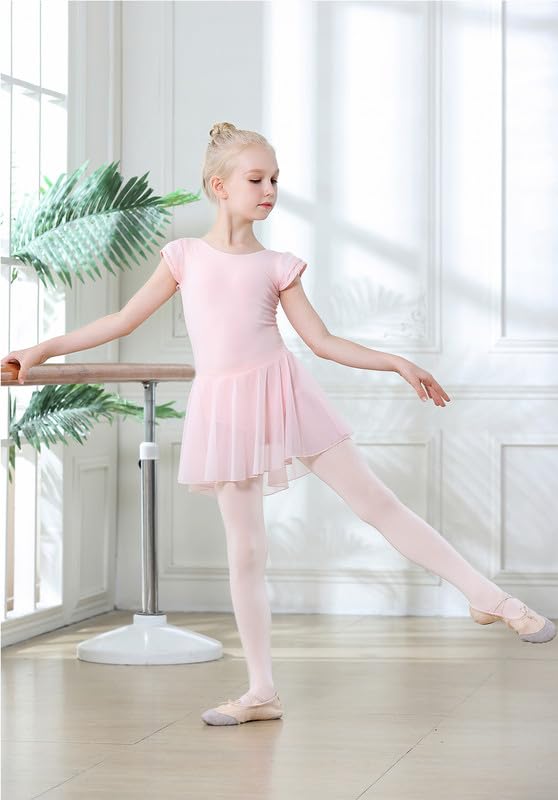 DIPUG Girls White Tights Toddler Dance Footed Kids Ballet School Uniform Opaque Stockings 3t 4t 5t