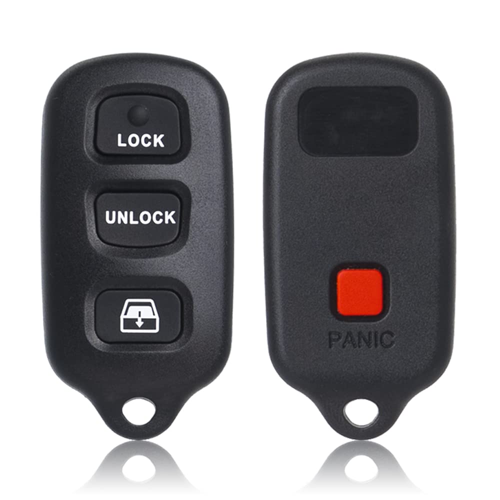 Key Fob Remote Replacement Fits for Toyota 4Runner 1999 2000 2001 2002 2003 2004 2005 2006 2007-2009/Sequoia 2001-2007 HYQ12BBX Keyless Entry Remote Control HYQ12BAN/HYQ1512Y/89742-35050(Pack of 2)