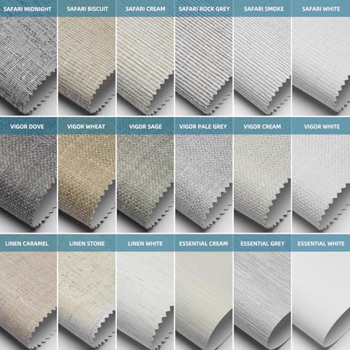 SmartWings Motorized Light Filtering Shades, Work with Matter Apple Homekit Z-Wave Alexa Google, 50% Blackout Transparent Smart Window Roller Shades with Remote Control Custom up 110"W X 138"H, Cocoa