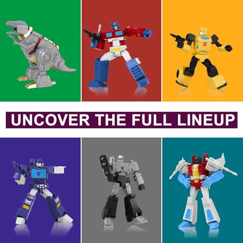 YOLOPARK Optimus Prime and Megatron Transformer Toy 2-Pack, AMK Mini Series Transformers G1 Action Figures,4.72 Inch Highly Articulated Autobot and Decepticon Easter Toys for Kids Age 8+,No Converting