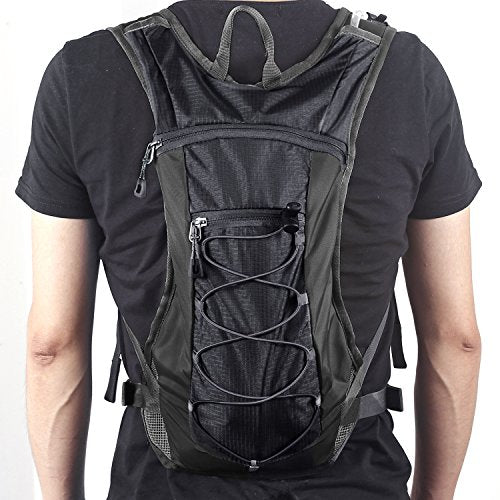 Unigear Hydration Pack Backpack with 70 oz 2L Water Bladder for Running, Hiking, Cycling, Climbing, Camping, Biking (Black)