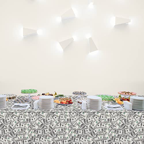 3 Pieces Winter Snowflake Plastic Tablecloth Christmas Holiday Party Plastic Table Covers Let's it Snow Snowman Theme Baby Shower Birthday Home Party Decorations Supplies 54X108inch