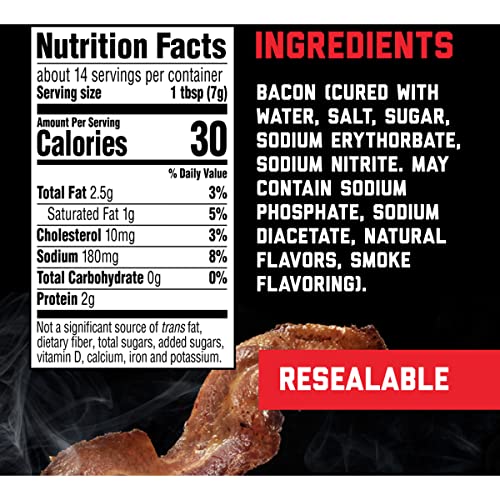 Hormel Black Label Chopped Bacon, 3.5 oz.