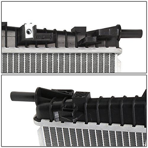 DNA Motoring OEM-RA-2696 OE Style 1-Row Aluminum Direct Fit Radiator Compatible with 04-09 Mazda3 2.0L/2.3L (Turbo) AT, 26-7/16" W X 14-1/2" H X 7/8" D, 1-5/16" Inlet, 1-5/16" Outlet