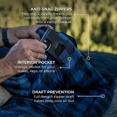 TETON Sports Bridger Canvas 0 Degree Sleeping Bag. Finally, stay warm camping; For Adults and built to last