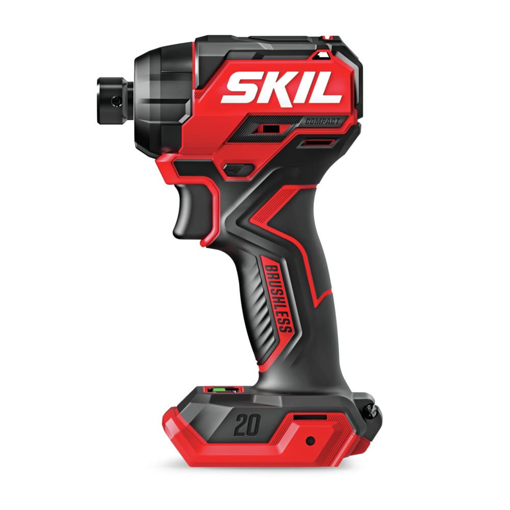 SKIL PWR CORE 20â„¢ Brushless 20V 1/4 In. Hex Compact Impact Driver Tool Only- ID6739B-00