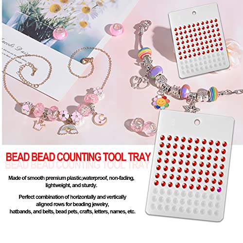 ERDANER 1pcs Bead Bead Counter Bead Counting Tool Tray for Sort and Organize Jewelry Crafts(Dia 6mm)