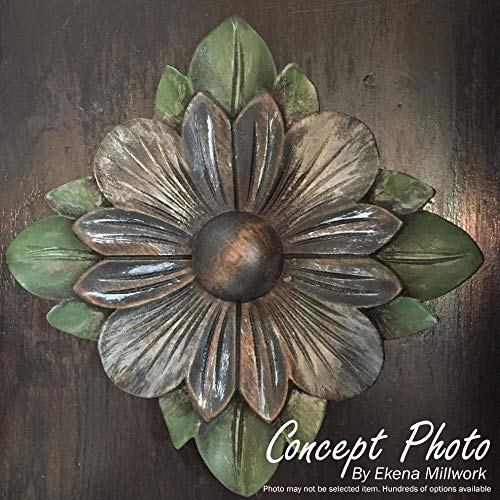 Ekena Millwork ROS02X02BECH Bedford Round Rosette, 2 3/4"W x 2 3/4"H x 1/4"P, Cherry