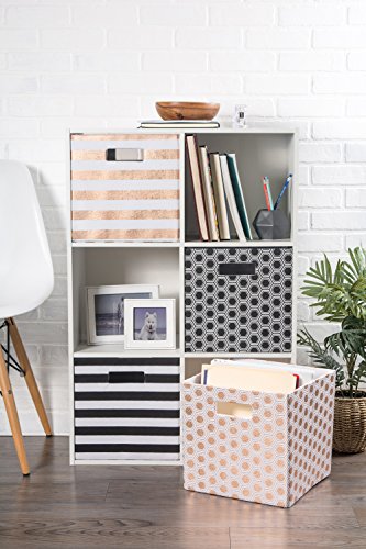 DII Polyester Cube Storage Collection Hard Sided Collapsible, 11x11x11, Spice