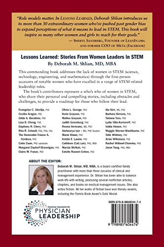 Lessons Learned: Stories from Women Leaders in STEM