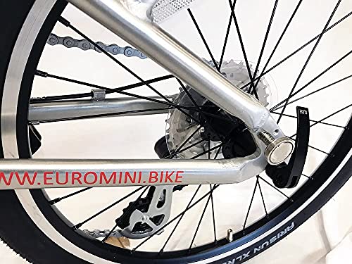 ZiZZO Liberte 23lb Lightweight Aluminum Alloy 20-Inch 8-Speed Folding Bicycle with Quick Release Wheels (Silver/Red)