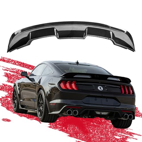 AAriguthel 2015-2023 Mustang Ecoboost Spoiler Compatible with Mustang V6/V8/Shelby/GT/EcoBoost Coupe 2 Door Models GT 350 GT500 Style ABS Trunk Rear Spoiler Wing