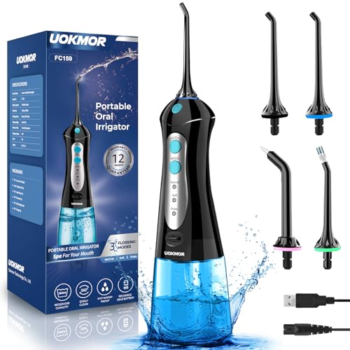 Travel Water Flosser Cordless for Teeth: Adults Dental Oral Irrigator for Braces Portable Flossers Cleaning Picks