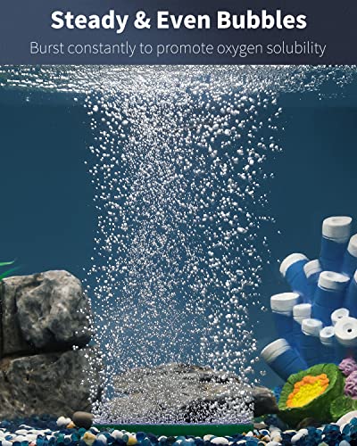 Pawfly Aquarium Air Stone Bar Bubbler 4 Inch, Fish Tank Bubbler Stone with Plastic Base Square Oxygen Diffuser for Nano Air Pump Small Bucket and Fish Tank, 4 Pack