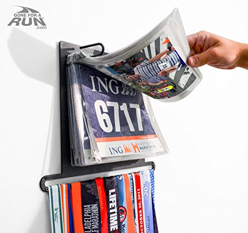 Bibfolio Race Bib Display Vinyl Protector Sheets | Designed by Gone For a Run | 1 Pack (12 Vinyl Sheets/Pack) - 12 Sheets