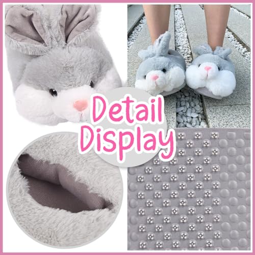 Caramella Bubble Kids Classic Bunny Slippers,Cute Animal Anti Slip House Shoes for Boy and Girl,Rabbit Slippers