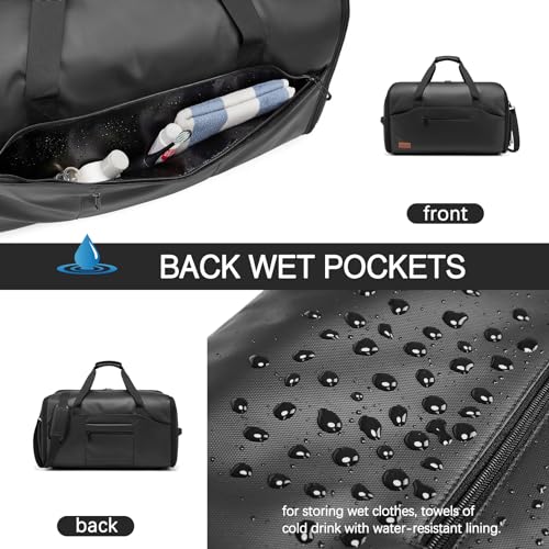 Garment Duffle Bags for Travel,Moulyan Convertible Carry on Garment Bag with Shoe Compartment,3 in 1 Waterproof Travel Suit Bag with Shoulder Strap for Men Women