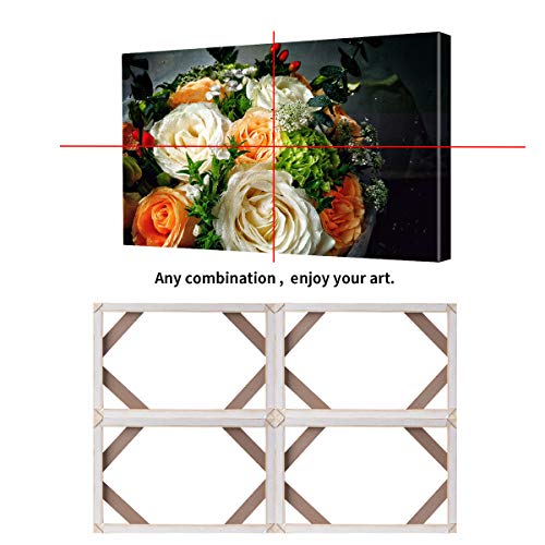 Canvas Frame, 28 x28 Inch Stretcher Bars Wood Kits with Accessories for Oil Painting and Picture Wall Art