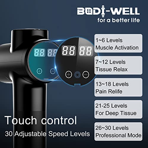 Massage Gun Deep Tissue - Back Muscle Massager w/High Torque Motor for Back Pain, Shoulder, Neck, Body, All Muscles Recover & Massage