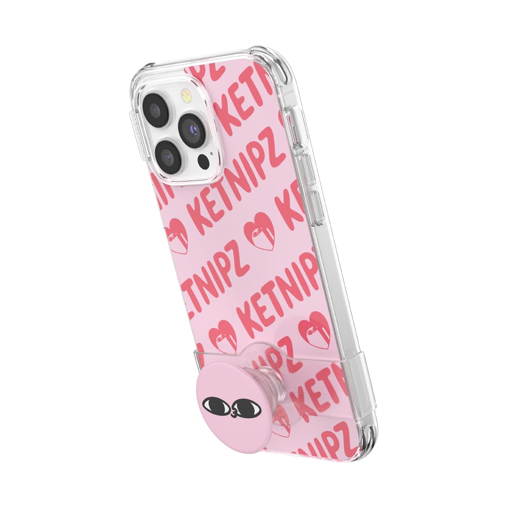 PopSockets iPhone 14 Pro Max Case with Phone Grip and Slide Compatible with MagSafe, Phone Case for iPhone 14 Pro Max Wireless Charging Compatible - Ketnipz