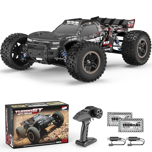 HAIBOXING 2997A Brushless RC Cars 1/12 Scale 4WD Remote Control Truck with Independent ESC, Fast RC Cars 45 MPH Max Speed RTR Off-Road RC Cars for Adults, Boys, 3S Batteries Applicable (not Included)