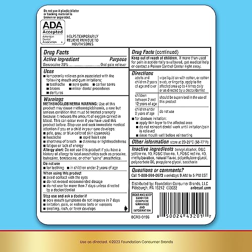 Anbesol Maximum Strength Oral Anesthetic Liquid - 0.41 fl oz (packaging may vary)