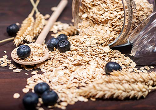 Food to Live Organic Rolled Oats, 1 Pound – Old-Fashioned, 100% Whole Grain, Non-GMO, Raw, Kosher, Bulk Oats. Perfect for Morning Oatmeal and Overnight Oats
