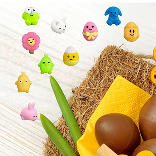 Jofan 36 PCS Easter Mochi Squishy Toys Stress Relief Squishies for Kids Boys Girls Toddlers Easter Basket Stuffers Egg Fillers Gifts Party Favors