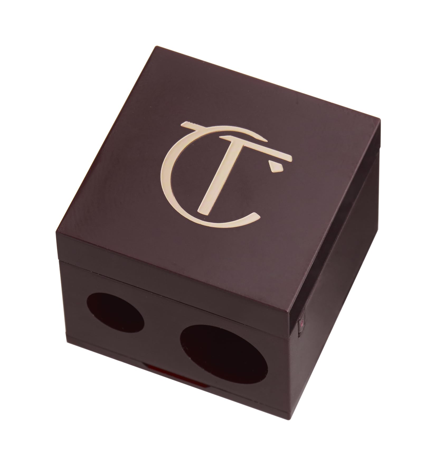 Charlotte Tilbury Pencil Sharpener - Dual-Size Cosmetic Sharpener for Eyeliner, Lip Liner & Eyeshadow Pencils - Fits Color Chameleon, Rock 'N' Kohl, The Classic & Lip Cheat Liners