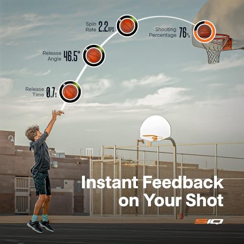 SiQ Smart Basketball, App, and Sensor | Shoot Better Now – Proven Results. Kids to Pro | Next-Gen AI Shot Analyzer, Realtime Shooting Coaching, Pro Leather Ball
