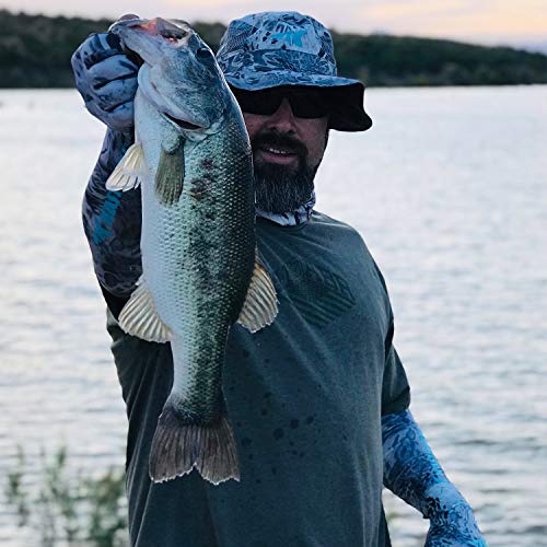 KastKing Sol Armis UPF 50 Boonie Hat - Sun Protection Fishing Hat, Beach & Hiking Hat, Paddling, Rowing, Kayaking Hat,Silver Mist