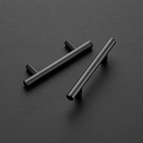 Ravinte 50 Pack | 5 Inch Cabinet Pulls Grey Stainless Steel Kitchen Drawer Pulls Cabinet Handles 5 InchLength, 3 Inch Hole Center