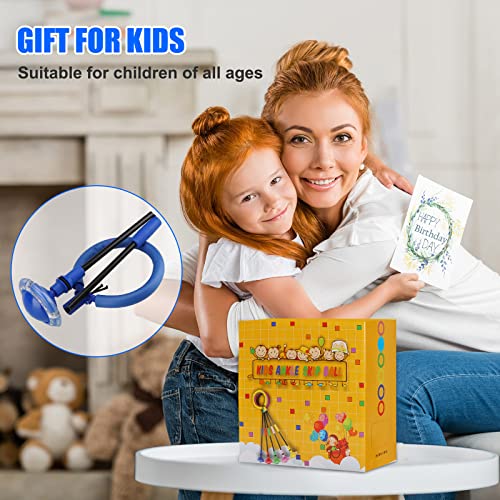 Chridark Ankle Skip Ball for Kids - Foldable Flash Wheel Skip Ball, Outside Game Toys for Kids & Adults, Gift for Boys & Girls Age 5 6 7 8 9 10 Years Old (Blue)