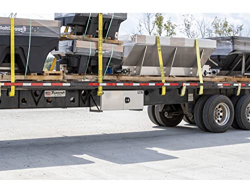 Buyers Products 1705405 Silver Pro Series Smooth Aluminum Underbody Truck Box with Barn Door, 18x18x36 Inch, Durable Vehicle Tool Box For Storage and Organization