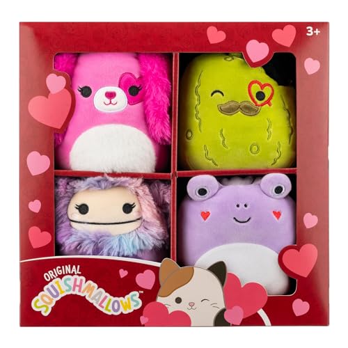 Squishmallows Original 5-Inch Plush Valentine’s Day Box Set - Ultrasoft Official Jazwares Plush