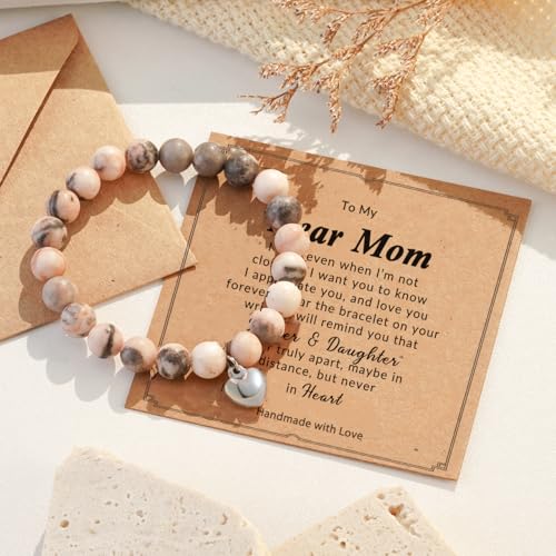 HGDEER Mothers Day Gifts, Unique Small Mother's Day Gifts Mom from Daughter, Valentines Day Christmas Birthday Gifts Idea Bracelet Jewelry Present for Best Mom Ever Mama Mothersday Mothets