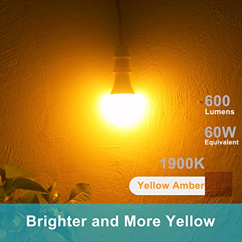 Qualilux Dusk to Dawn Light Bulbs Outdoor 850 Lumen, 60W Equivalent, Warm White 3000K, LED 9.5W, Non-Dimmable, A19, E26 Base, 2-Pack, HQ-H007