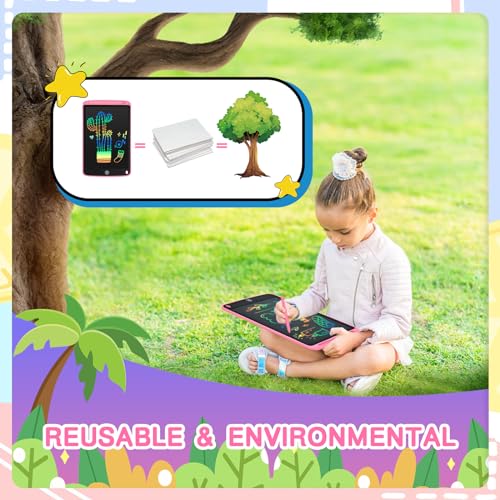 Toddler Kids Toys Gifts - 2 Pack LCD Writing Tablet 10 Inch Doodle Board, Drawing Tablet Drawing Pad, Kids Games Christmas Birthday Gifts Toys for 3 4 5 6 7 Years Old Girls Boys