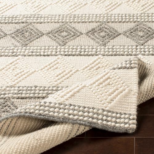 Mark&Day Wool Rugs, 9x12 Colville Cottage White Area Rug, White Carpet for Living Room, Bedroom or Kitchen (9' x 12')