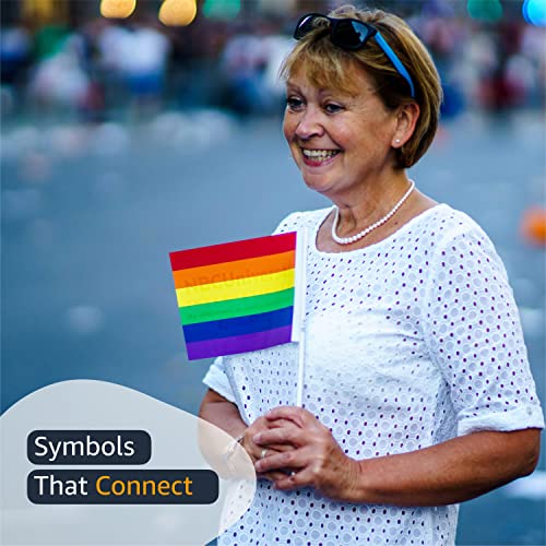 Morex Ribbon 99509/20-815 Grosgrain 1.5" X 20 YD Polyester Striped Rainbow Ribbons for Crafts, Grosgrain Ribbon Pride Decorations Unicorns Gifts for Girls, Gift Wrap Ribbon w/Pride Flags