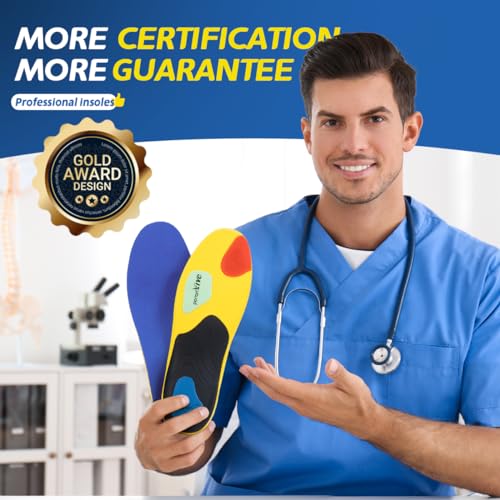 Women Heavy Duty Arch Supports Inserts Women Orthotics Flat Feet Inserts Relieve Heel Arch Pain Boot Work Shoe Insoles,XS