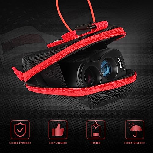 Craftsman Golf Black Rangefinder Case USA Flag Hard Shell for Tectectec Callaway, Universal Range Finder Carry Bag