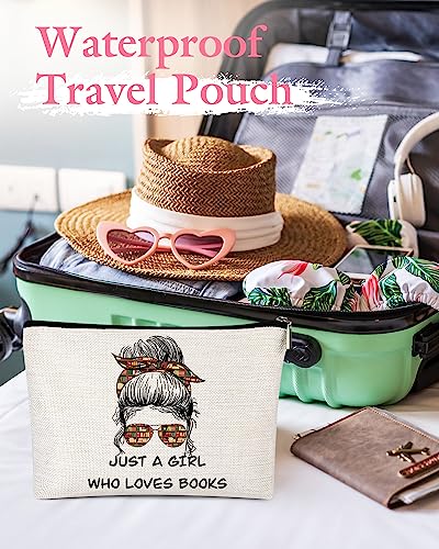 Pyotivol Gift for Best Friends Woman Female - Cosmetic Make Up Pouch Travel Toiletry Case with Trendy A Girl Aesthetic Design for Teen s Birthday Going-away Coworker