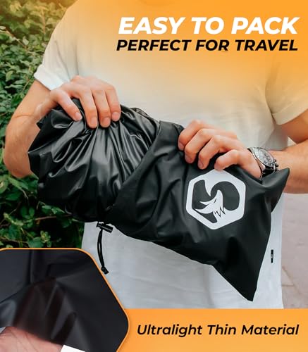 Foxelli Waterproof Rain Suit – Durable Breathable Lightweight Rainwear for Men & Women Perfect for Motorcycle Golf Fishing