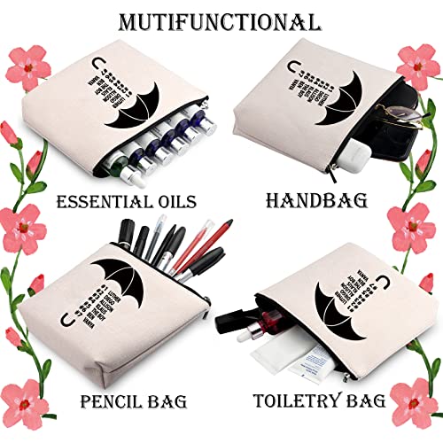 WCGXKO TV Show Inspired Number Five Number Four Academy Inspired Zipper Pouch Makeup Bag for Fans (THE UMBRELLA)